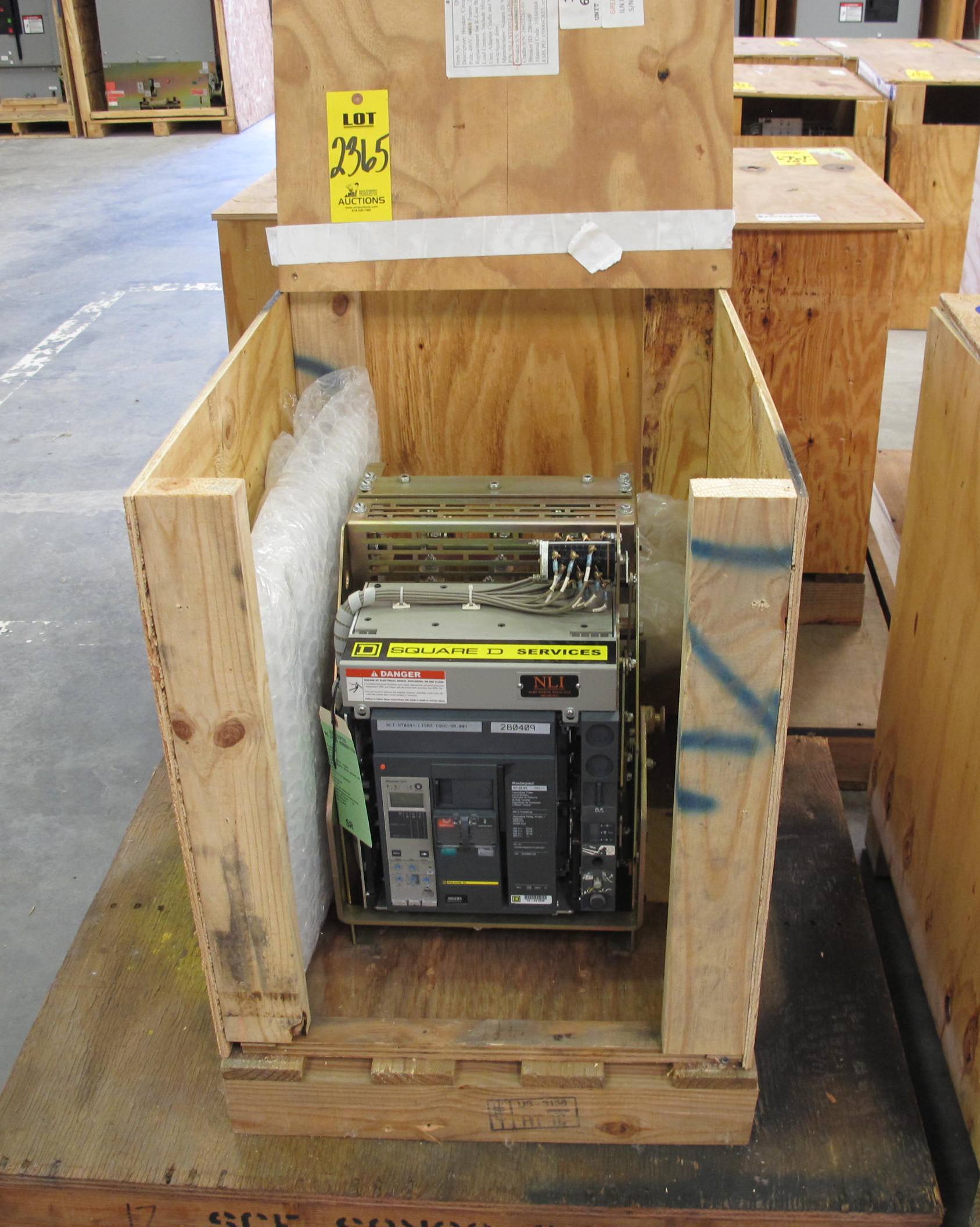 BREAKER, CIRCUIT, 600 FRAME AMP RATING, MASTERPACT NT 08N1 KIND, 3 POLE, 480 VOLT RATING SQUARE D DIRECT REPLACEMENT FOR 1E ABB K-600S INCLUDES ONE NEW 18" DOOR, MOUNTS USING EXISTING HINGES > CONTINUOUS CURRENT: 600A > INTERRUPTING RATING: 30KA @ 535 VAC > 125VDC OPERATED > MICROLOGIC TRIP UNIT 5.0A > 250A SENSOR > 100A SENSOR PLUG > 18" DOOR, PART # NLI-NT08N1-LISB8-EODC-SR-001 (W-44) LOADING & HANDLING FEE $15-